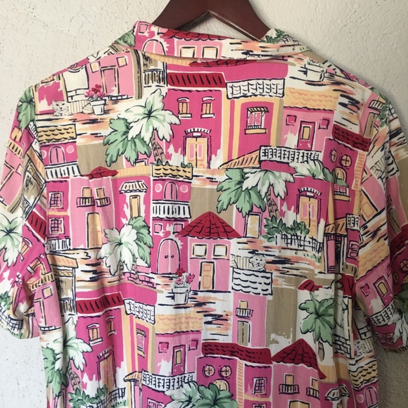 Alfred Dunner Pink Cat Coastal Vacation Shirt - Picture 5 of 12